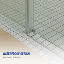 Frameless Shower Door, Sliding Shower Door, Premium 5 / 16" (8 Mm) Thick Tempered Glass Shower Enclosure With Towel Bar, Double Side Easy Clean Coat, Finished With Buffer