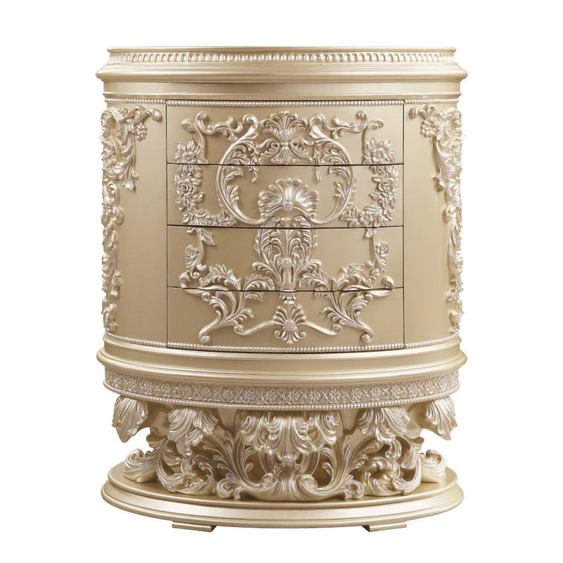 Vatican - Chest - Champagne Silver Finish - Atlantic Fine Furniture Inc