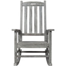 Oversized Porch Rocker Chair With Wide Seat And Tall Backrest