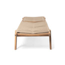 Catania - Outdoor Rope Chaise Lounge (Set of 2) - Teak / Beige