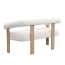 Modern Round Armrest Loveseat