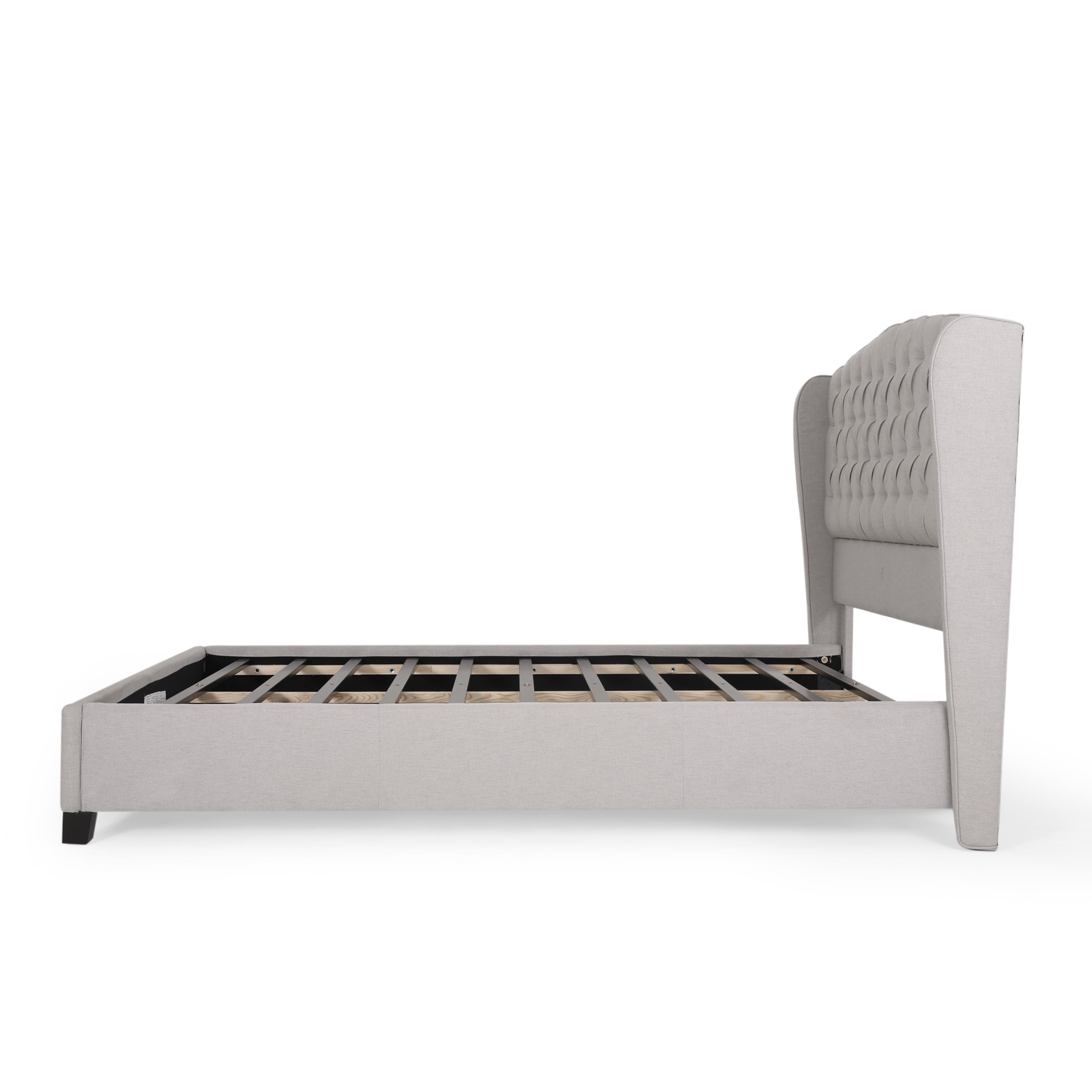 ALBERTA FULLY UPHOLSTERED QUEEN WHOLE BED-HEADBOARD -NEW - Atlantic Fine Furniture Melbourne FL