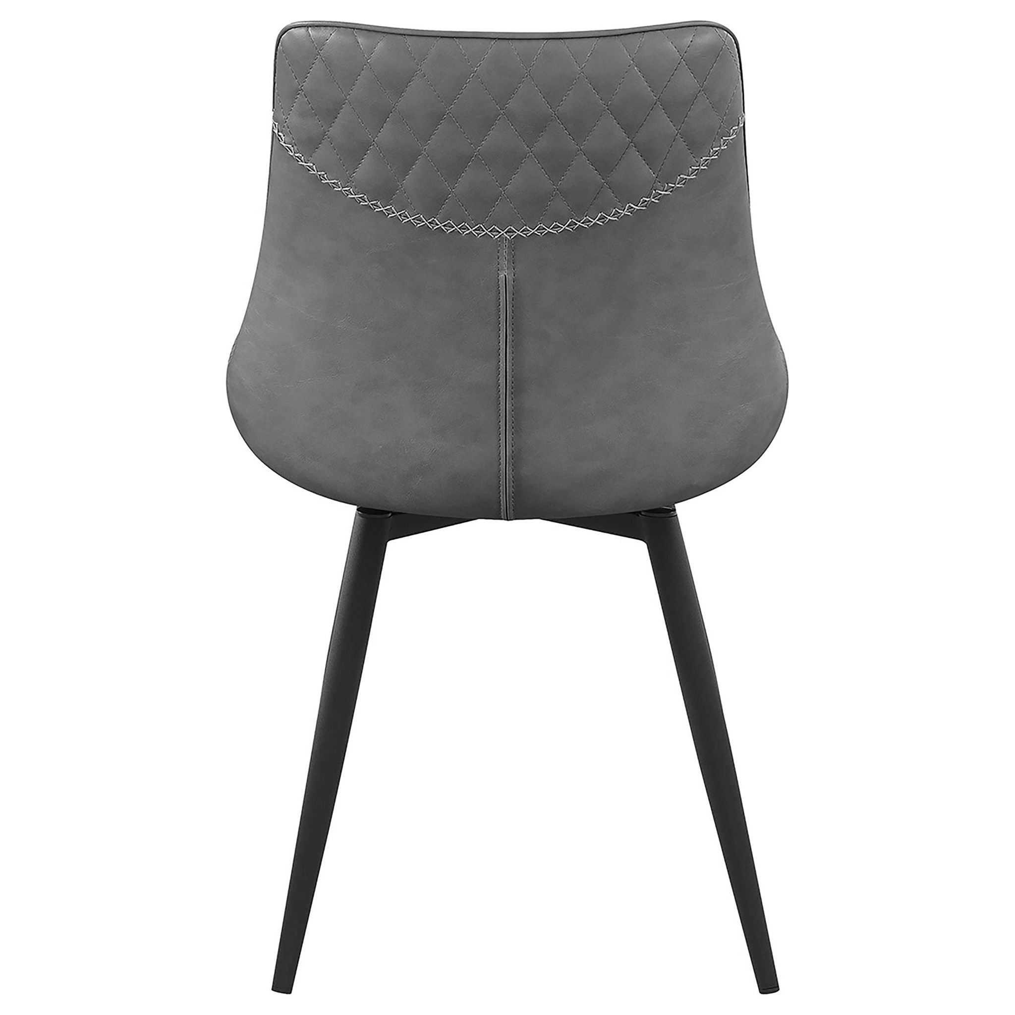 Brassie Upholstered Swivel Dining Side Chair Grey (Set of 2) - Atlantic Fine Furniture Melbourne FL
