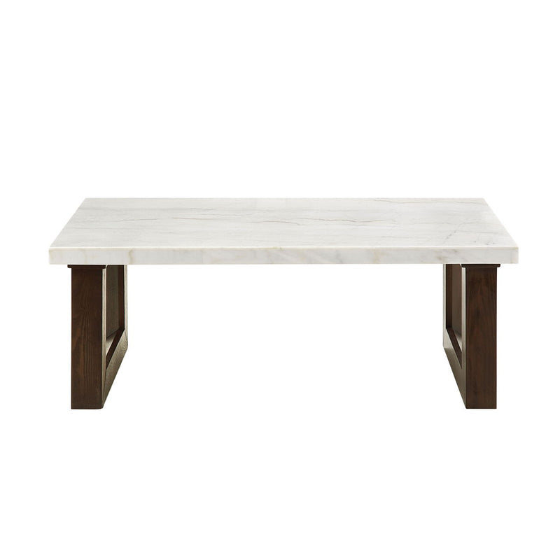 Edwyn - Natural Marble Top End Table