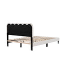 Lambswool Petal Headboard Bed Frame