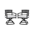 Outdoor Patio Swivel Rocker With Outdoor-Grade Sunbrella Fabric Cushions (Set of 2)