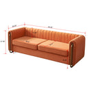 Contemporary Velvet Sofa Couch For Living Room