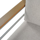 Cora - Outdoor Aluminum Club Chair - Silver / Beige