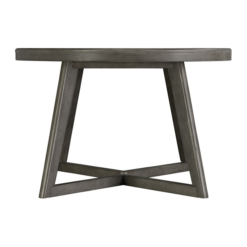 Cross - Round Dining Table - Dark Gray