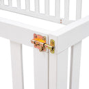 Full Size Wood Daybed Frame with Fence, White(OLD SKU:WF289662AAK)