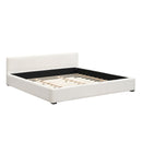 Elegant Wide Edge Bed With Soft Upholstered