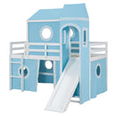 Loft Bed & Slide Tent And Tower