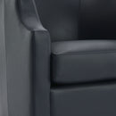 Emmett - Swivel Glider Barrel Chair With Clip Arm Design