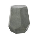 Modern Hammered Iron Geometric End Table