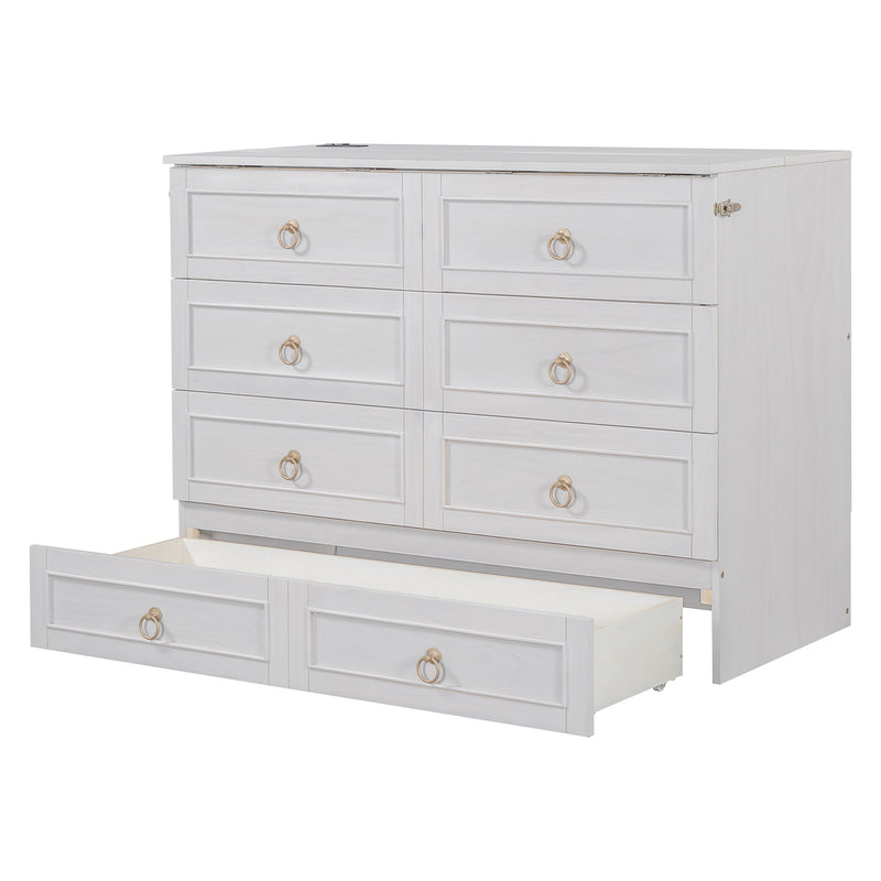 Murphy Bed With Large Drawers And Stylish Design