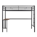 Bunk Bed With Desk, Ladder And Quality Slats For Bedroom