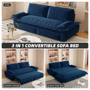 Queen Pull Out 3 In 1 Convertible Sleeper Sofa, Multi-Functional