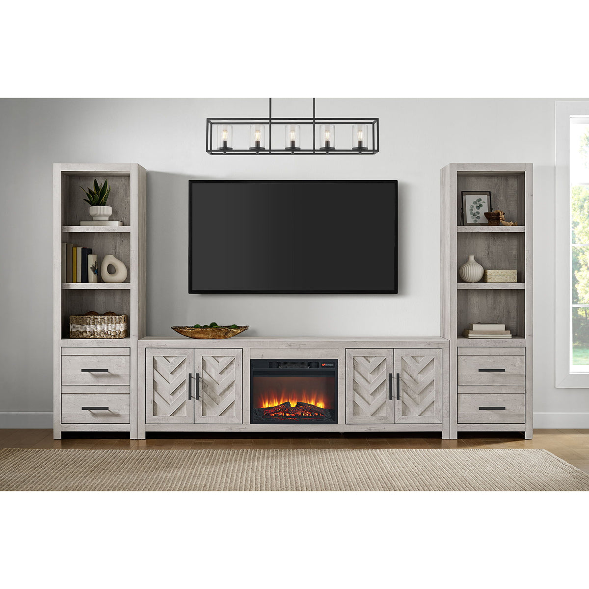 Eleanor Side Pier in White by Elements International, view 3