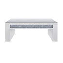Noralie - 19"H Coffee Table - Mirrored & Faux Diamonds