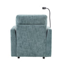 Multifunctional Chenille Recliner Sofa With Storage And Phone Bracket