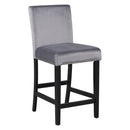 5-Piece Counter Height Dining Table Set With One Faux Marble Top Dining Table And Four Velvet Upholstered Chairs