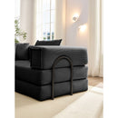 Modular L Shaped Floor Living Room Sofa Set With 6 Pillows