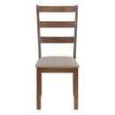Dining Chair, Side, Upholstered For Dining Room, Transitional (Set of 2) - Beige