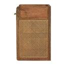 Larissa - T Bar Open Bedside Table - Oak