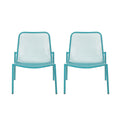 Outdoor Iron Chair With Mesh Design