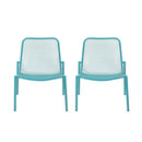 Outdoor Iron Chair With Mesh Design