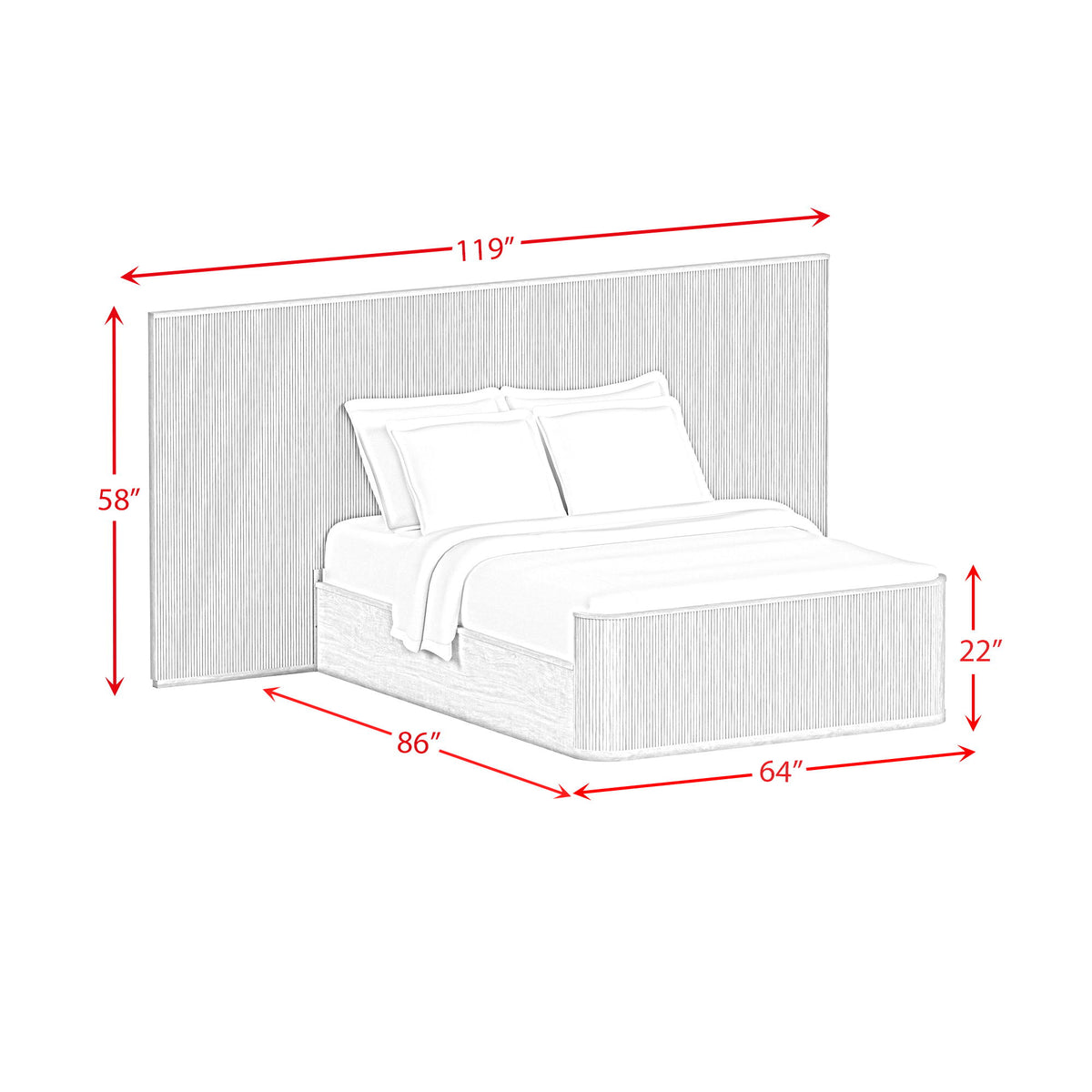 Sylvie Wall Bed in Dark Brown by Elements International, view 5