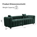 Modern 3 Seater Sofa With 2 Pillows