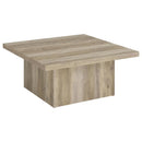 Devar - Square Coffee End Table Set - Distressed Pine