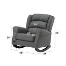 Fabien - Rocking Chair - Gray Fabric