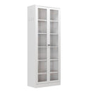 Industrial Metal Kitchen Pantry Cabinet With Adjustable Shelves - White