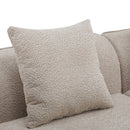 Elegant Curved Sectional Sofa With Full Foam Comfort