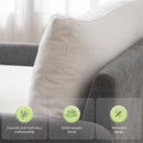 Oversized Single Sofa Chair Wide And Deep Seat, Modern Upholstered Comfy Blocking Couch Lounge With Pillows