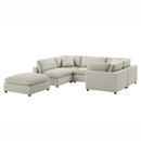 Cassandra - Modular 6 Piece Sectional - Beige