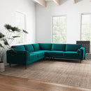 Amber - Velvet Corner Sectional Sofa