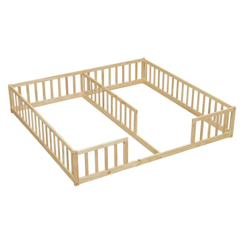 Double Floor Bed With Fence, Guardrails, Without Door