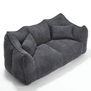 Comfortable Dual Beanbag Chair With High Resilience Foam Core For 2 People