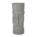 Classic Flower Planter With Magnesium Oxide Material - Stone Gray