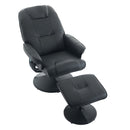 360° Swivel Reclining Chair With Wrapped Base, 5 Point Vibration Massage