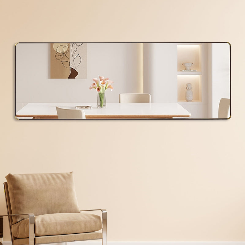 4th Generation Floor Standing Full Length Mirror, Wall Mounted Glass - Transparent