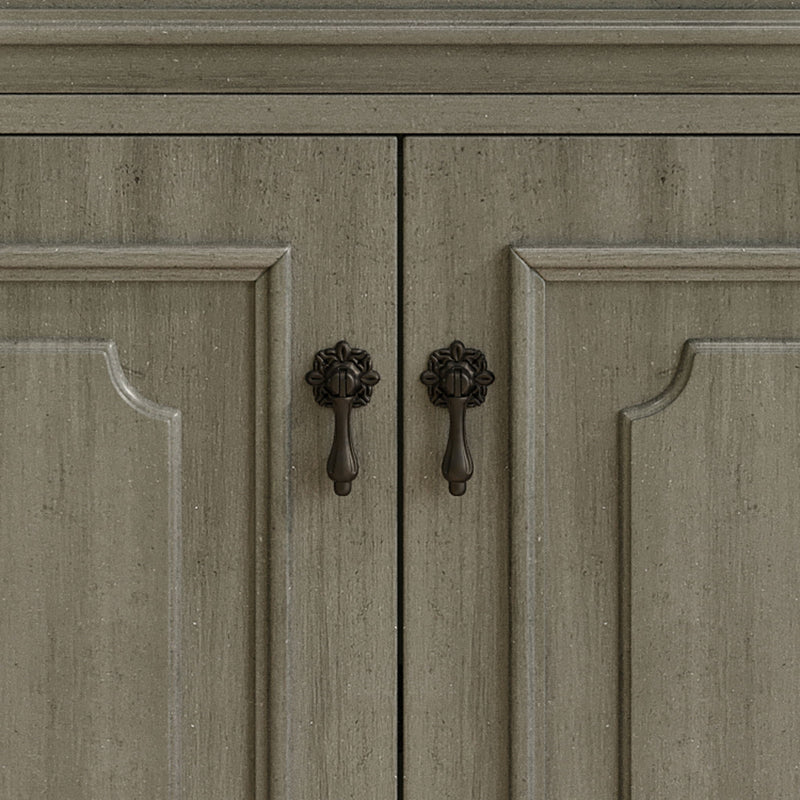 Vintage Bathroom Vanity With Sink, Rustic Cabinet With Soft Close Doors