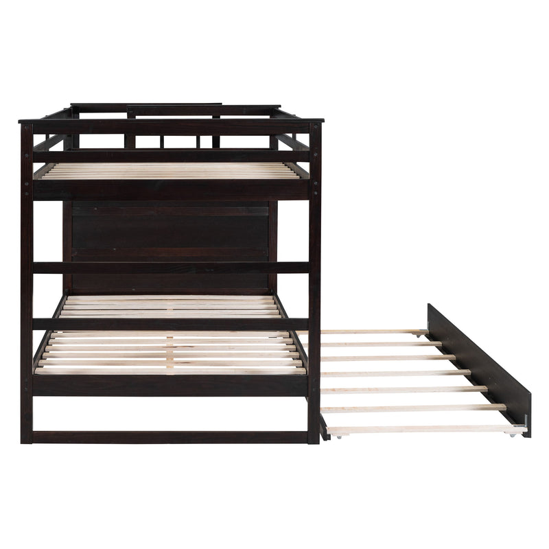 Bunk Bed With Twin Size Trundle And Staircase