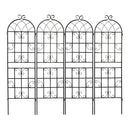 Metal Garden Rustproof Trellis For Climbing Plants Outdoor Flower Support