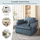 Oversized Accent Chair Comfortable Armrest Cushions, Versatile Neutral Style, Elegant Design, Durable Frame