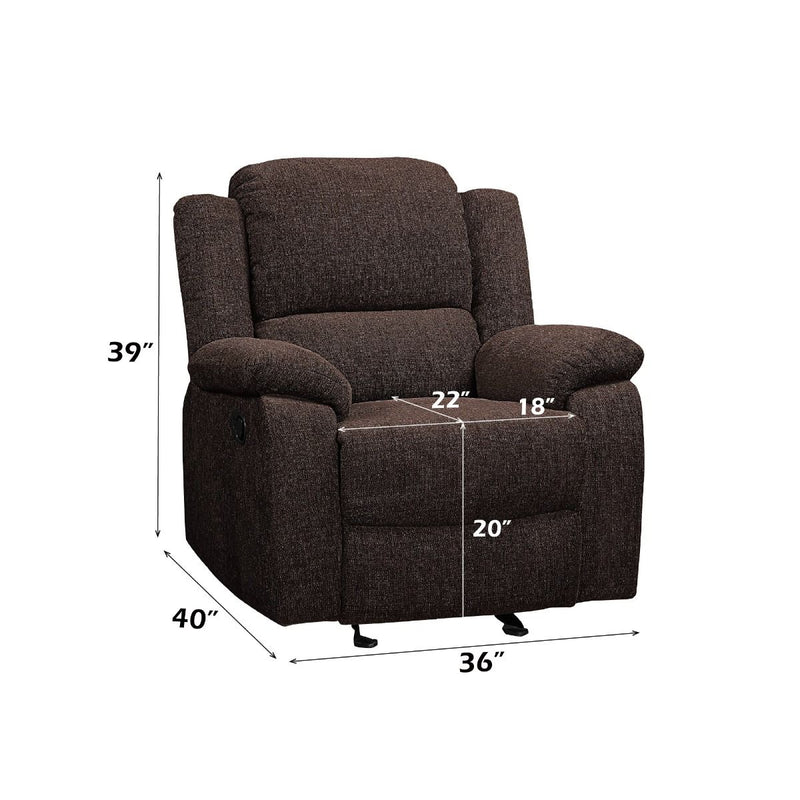 Madden - Glider Recliner - Brown Chenille