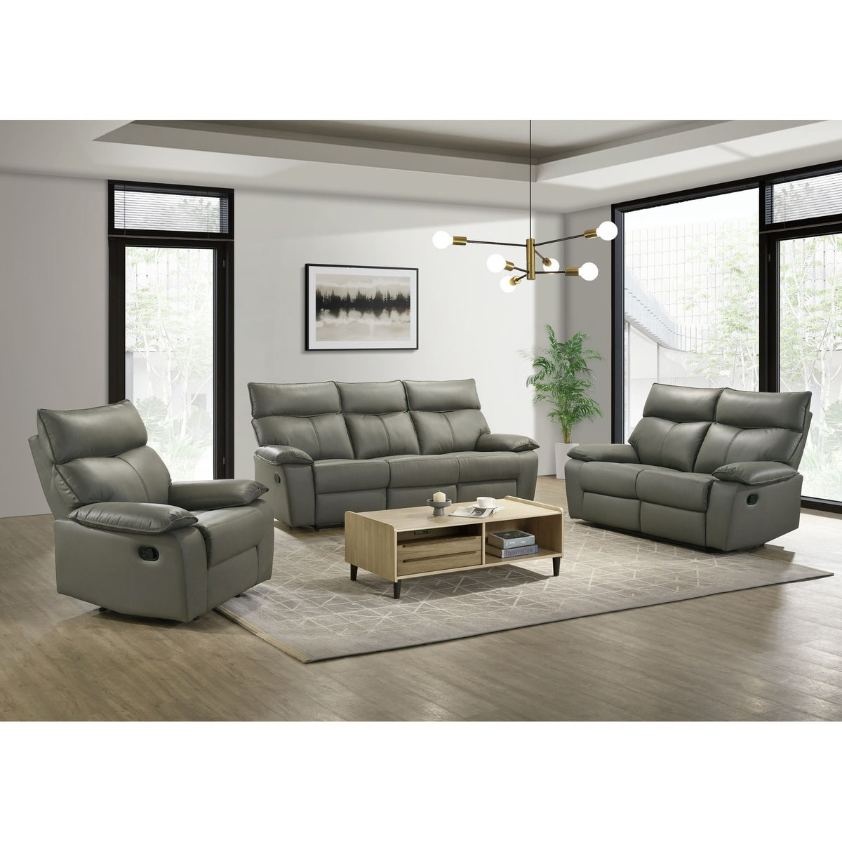 Wildcat Motion Loveseat in Gray by Elements International, view 4